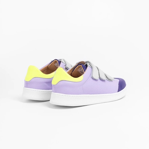 Sneakers Vitti Malaga. Sneaker made 100% of leather. Toe cap in smooth violet leather. Sides in smooth lilac leather. FasteSneaker made 100% of leather. Toe cap in smooth violet leather. Sides in smooth lilac leather. Faste...